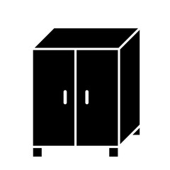 cupboard icon vector simple design illustration