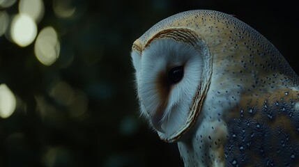 Majestic Barn Owl in Nature