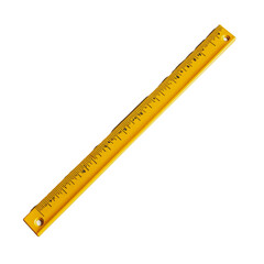 PNG Yellow ruler on a white background