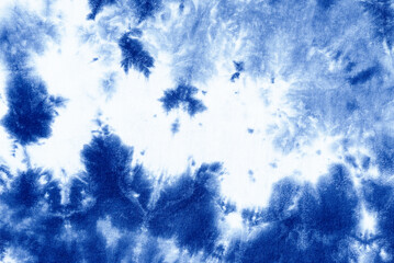 tie dye pattern hand dye on cotton fabric abstract texture background.