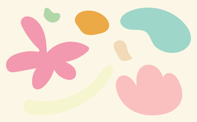 Cute shapes / Cute abstract pattern