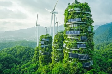 Photorealistic Vision of a Sustainable Future Powered by Renewable Energy