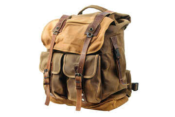 Naklejka premium Vacation backpack Isolated on Transparent Background.