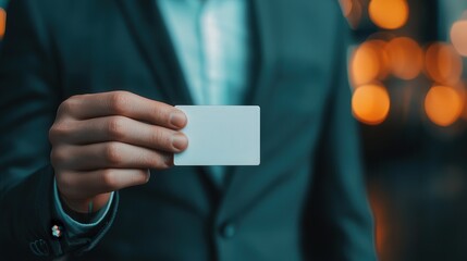 Entrepreneur networking at a modern business event, exchange of business cards, and digital contacts, [Professional networking], [entrepreneurship].