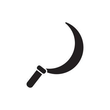 recommend clip art: sickle icon design, isolated on white background, vector illustration