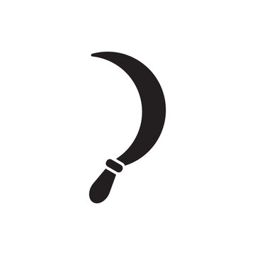 recommend clip art: sickle icon design, isolated on white background, vector illustration