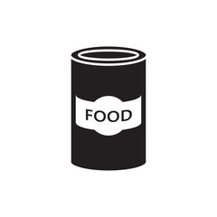 Can food icon design, isolated on white background, vector illustration