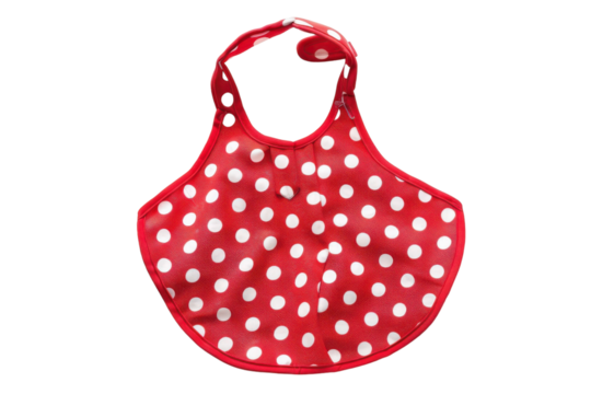 Baby Bib Isolated on Transparent Background.