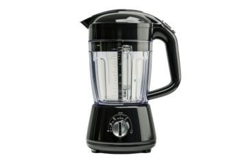 Jet Black Blender Isolated on Transparent Background.