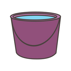 Bucket Full Of Water Illustration