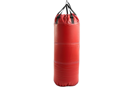 Boxing Bag Isolated on Transparent Background.