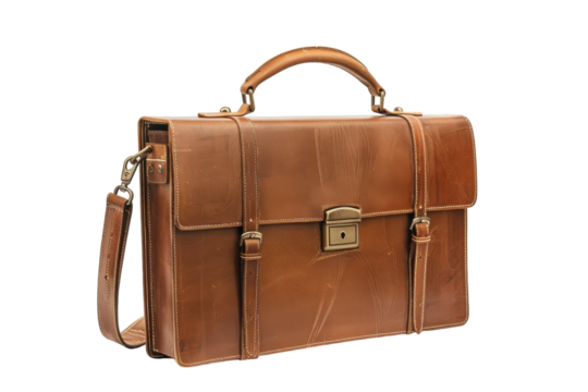 Briefcase Isolated on Transparent Background.