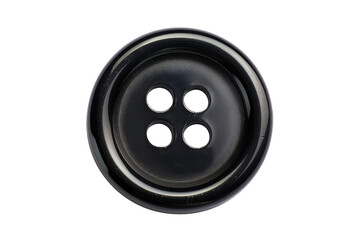 Fototapeta premium A Single Button Isolated on Transparent Background.
