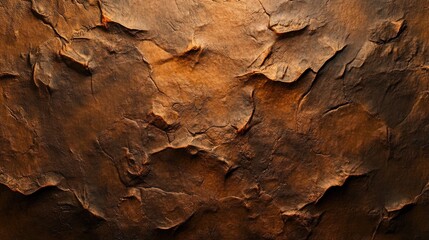 Textured 3D brown background with a rugged, stone-like surface and gradient lighting.