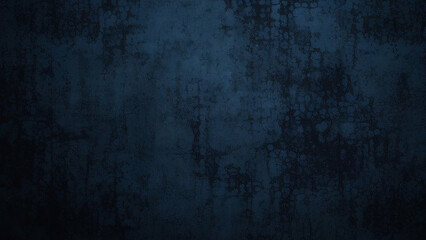 Obraz premium Abstract vintage blue grunge background with rough messy stain texture surface