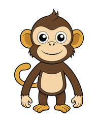 Fototapeta premium A monkey cartoon character design