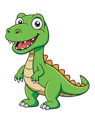 A dinosaur cartoon character illustration
