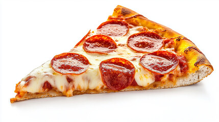 Delicious Pizza Varieties Isolated on White Background

