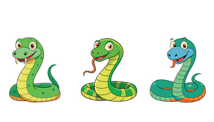 Snake cartoon character illustration