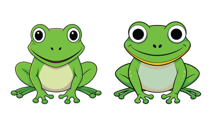 Frogs cartoon character illustration