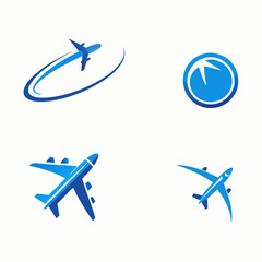 Airplane icon vector illustration on a isolated white background (12)