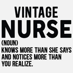 Funny Vintage Nigt Shift  Nurse,Nurse Design,