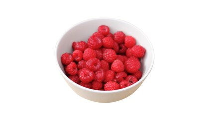 Raspberry isolated on white background.