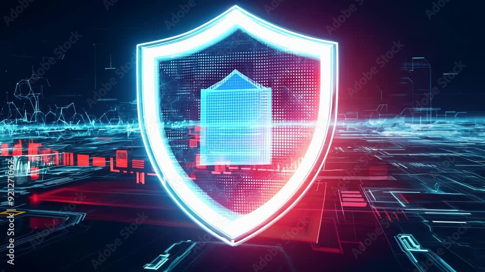 Poster explore essential cybersecurity principles and data protection methods in this engaging presentation