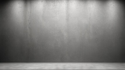 Abstract Cement Floor in Dark Room Interior