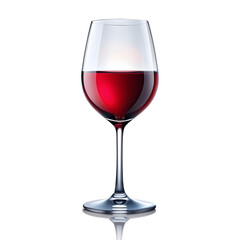 wine glass isolated on white