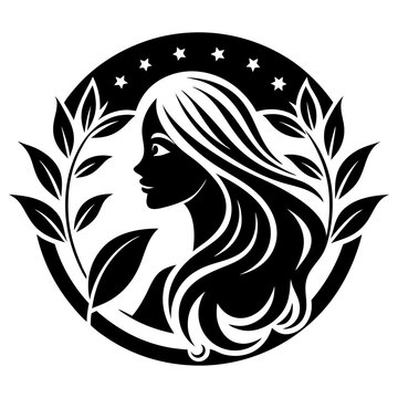 recommend clip art: beauty care logo design silhouette vector art illustration