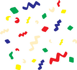 Confetti celebrate party anniversary  