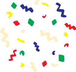 Confetti celebrate party anniversary  
