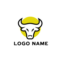 Cow logo design vector 