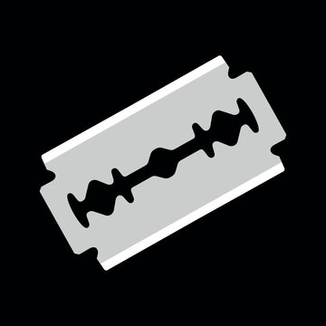 recommend clip art: Razor blade icon. Razor blade. Shaving attribute.