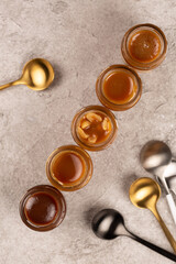 Homemade caramel production, assorted flavors
