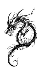 Fototapeta premium dragon tattoo design