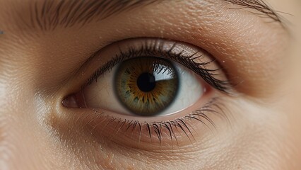 Obraz premium macro shot of an eye with intricate detail