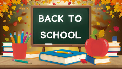 A "Back to School" scene captured through photography with a 50mm lens.