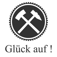 Bergbausymbol - Schl&auml;gel und Eisen