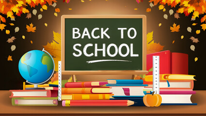 A "Back to School" scene captured through photography with a 50mm lens.