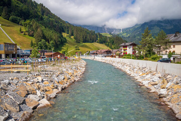 Engelberg River near Titlis Mountain in Switzerland © JuanFernandoVelez