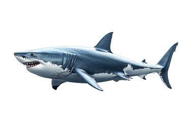 Fototapeta premium Tiburon sobre fondo transparente