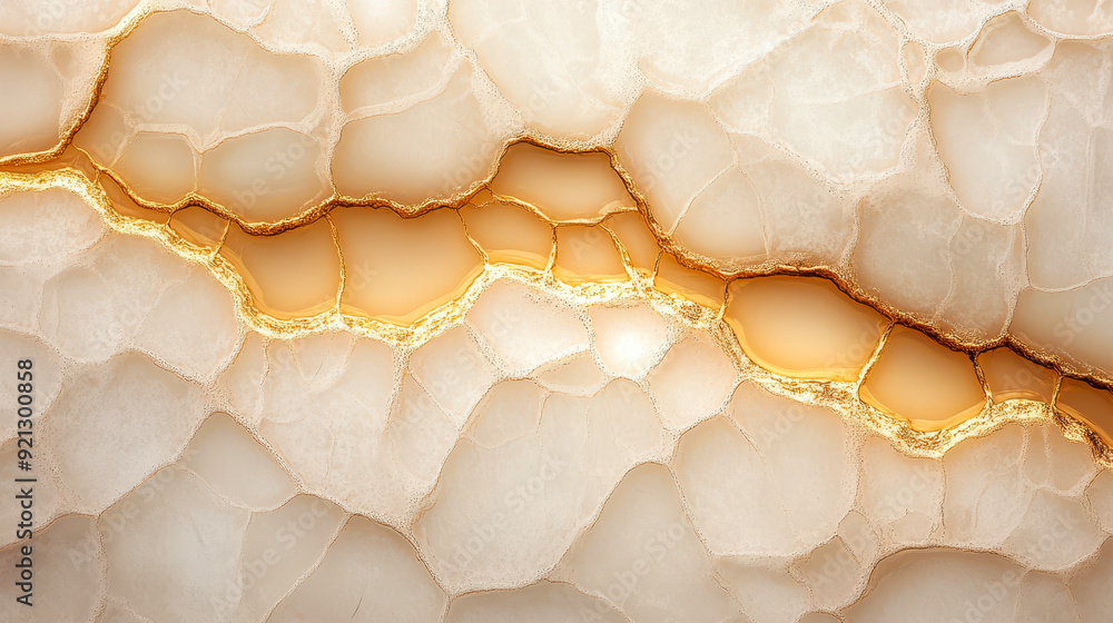 Poster luxurious golden marble texture pattern with shiny veins for elegant backgrounds and design projects