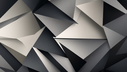 Geometric Elegance: A Luxurious Abstract Triangular Pattern in Shades of Gray