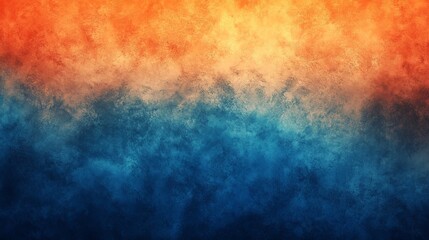 Obraz premium Abstract gradient background of orange and blue hues at sunset