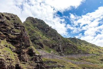 The coastal village of Ribeira da Janela on the island of Madeira