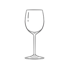 Hand drawn Drinking Glass Illustration