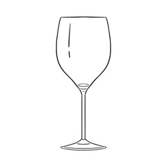 Hand drawn Drinking Glass Illustration
