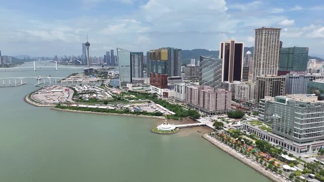 Macau city skyline